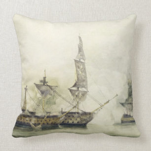 H.M.S. Sieg bei der Schlacht von Trafalgar 1805 ( Kissen
