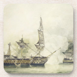 H.M.S. Sieg bei der Schlacht von Trafalgar 1805 ( Untersetzer