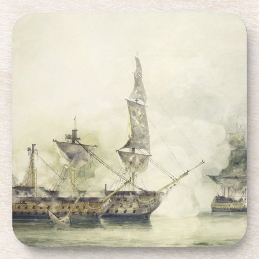 H.M.S. Sieg bei der Schlacht von Trafalgar 1805 ( Untersetzer (Vorderseite)