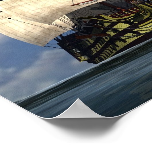 H M S Sieg Poster (Ecke)