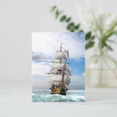 H M S Sieg Postkarte (Stehend Vorderseite)