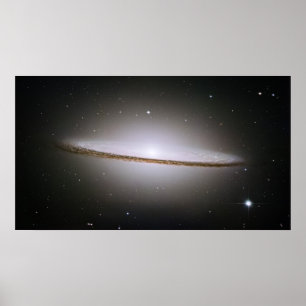 H majestätische Sombrero-Galaxie M104 Poster