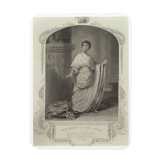 H. Marston as Marc Antony, Act III Scene 2, in Magnet (Vertikal)