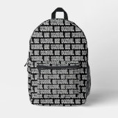 H. Metal Translucent-wht Bedruckter Rucksack (Vorderseite)