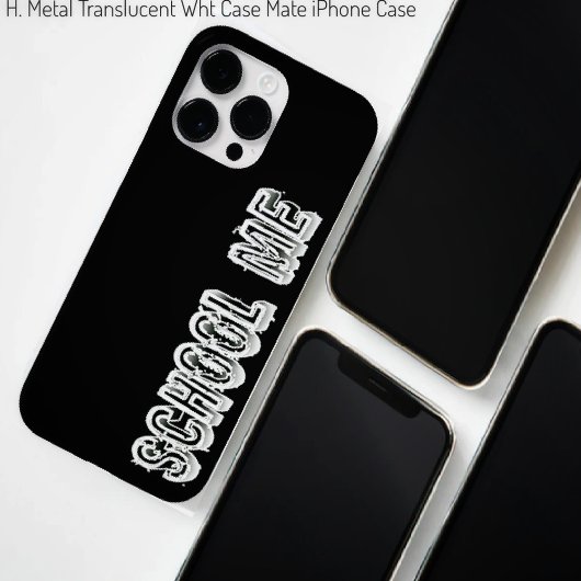 H. Metal Translucent-wht Case-Mate iPhone Hülle