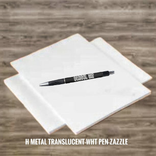 H. Metal Translucent-wht Kugelschreiber