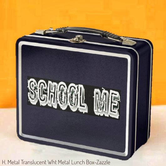 H. Metal Translucent-wht Metall Brotdose