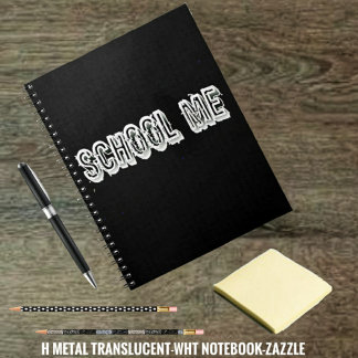 H. Metal Translucent-wht Notizblock