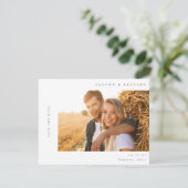 H MOD 2 Einfaches Foto Save the Date Einladung (Stehend Vorderseite)