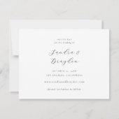 H MOD 2 Einfaches Foto Save the Date Einladung (Rückseite)