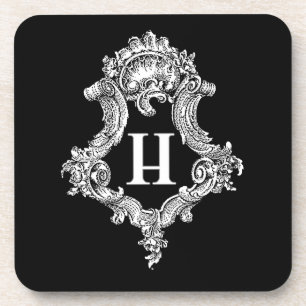 H Monogram Initial Untersetzer
