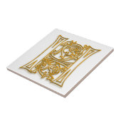 H Monogram "Irish Gold" Keramik Tile Fliese (Seite)