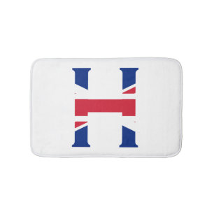 H Monogram überlagert sich auf der Flagge der Unio Badematte