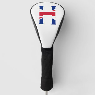 H Monogram überlagert sich auf der Flagge der Unio Golf Headcover