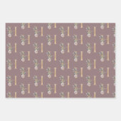 H Monogramm Floral Geschenkpapier Set (Vorderseite)