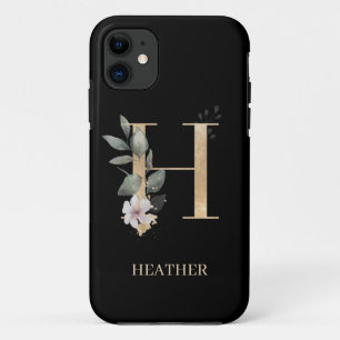H Monogramm Floral Personalisiert Case-Mate iPhone Hülle
