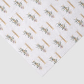 H Monogramm Floral Seidenpapier (Ausschnitt)