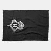 H Monogramm Initiale Küchentuch (Horizontal)
