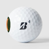 H Monogramm überlagert auf irischer Flagge sein6 g Golfball (Logo)