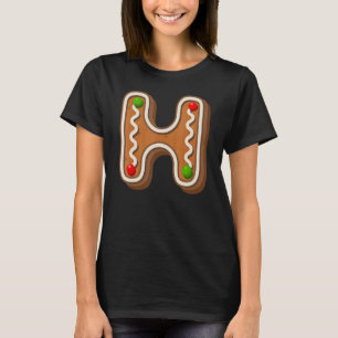 H Niedliche Hauptstadt Weihnachtskost Alphabet Bri T-Shirt