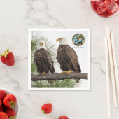 H&O Eagle Cam Cocktail Paper Napkins Serviette (Beispiel)