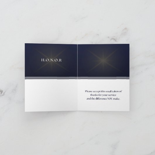 H.O.N.O.R.-Karte Dankeskarte (Innenseite)