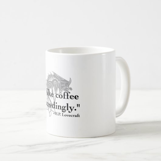 H.P. Lovecraft Kaffee-Tasse Kaffeetasse (VorderseiteRechts)