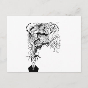 H.P. Lovecraft-Monster Postkarte