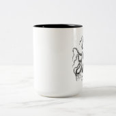 H.P. Lovecraft Mug des Schicksals Zweifarbige Tasse (Mittel)