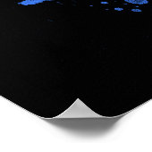 H. P. Lovecraft Tribute (blau) Poster (Ecke)
