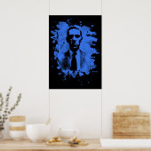H. P. Lovecraft Tribute (blau) Poster (Küche)