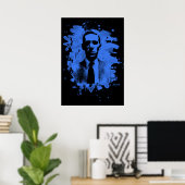H. P. Lovecraft Tribute (blau) Poster (Heimbüro)