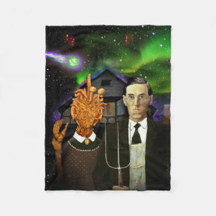 H.P. Lovecraft u. MI-Gehen Lovecraftian gotische Fleecedecke
