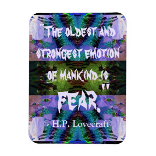 H.P. Lovecraft Zitat-Magnet Magnet