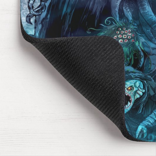 H.P. Lovecraft's Worlds mouse pad Mousepad (Ecke)
