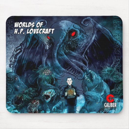 H.P. Lovecraft's Worlds mouse pad Mousepad (Vorne)