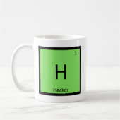 H - Periodische Tabelle der Hacker Computer Chemis Kaffeetasse (Links)