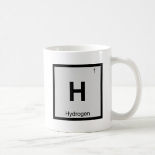 H - Periodisches Kennzeichen für die Wasserstoffc Kaffeetasse