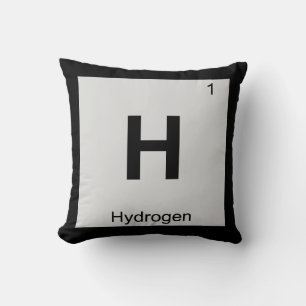 H - Periodisches Symbol für die Wasserstoffchemie Kissen