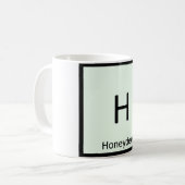 H - Periodisches Tabellensymbol der Honeydew Melon Kaffeetasse (Vorderseite Links)
