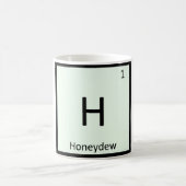 H - Periodisches Tabellensymbol der Honeydew Melon Kaffeetasse (Mittel)