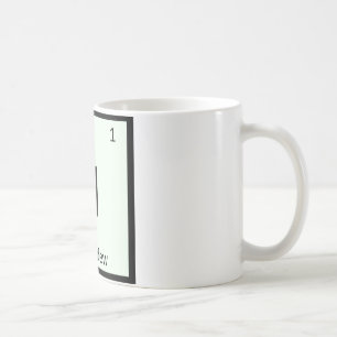 H - Periodisches Tabellensymbol der Honeydew Melon Kaffeetasse