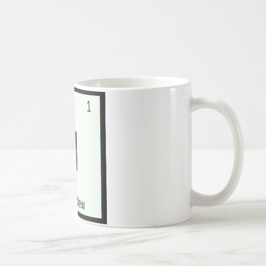 H - Periodisches Tabellensymbol der Honeydew Melon Kaffeetasse (Rechts)