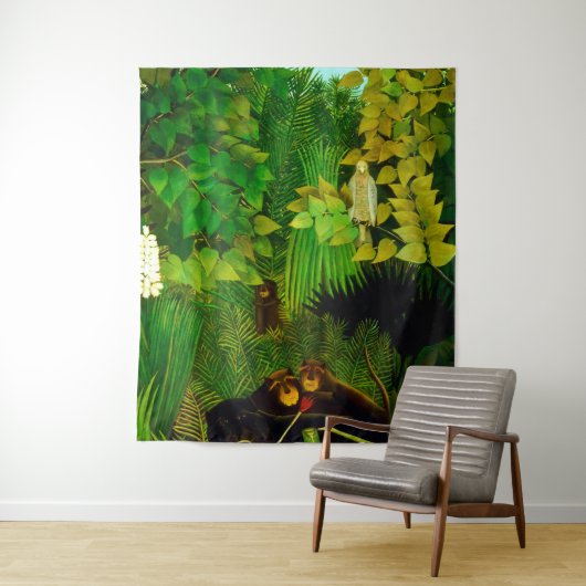 H Rousseau ‚Merry jesters‘ Wandteppich (Beispiel)