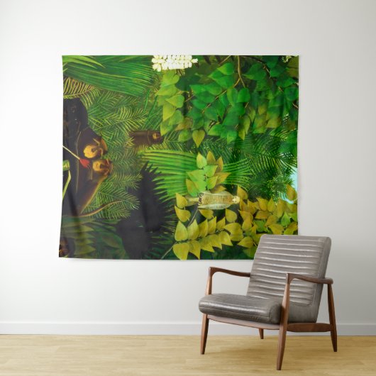 H Rousseau ‚Merry jesters‘ Wandteppich (Beispiel (Horizontal))