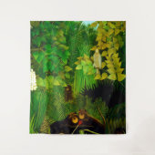 H Rousseau ‚Merry jesters‘ Wandteppich (Vorderseite)