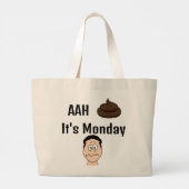 h S&%# Es ist Montag Tote Tasche (Rückseite)