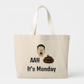 h S&%# Es ist Montag Tote Tasche (Rückseite)
