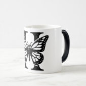 H Schwarzer Butterfly Verwandlungstasse (VorderseiteRechts)