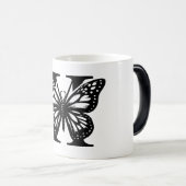 H Schwarzer Butterfly Verwandlungstasse (VorderseiteRechts)